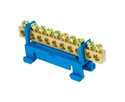 Шина 0 N 63.10 изолятор на DIN-рейку латунь sn0-63-10-d EKF