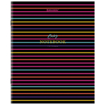 Тетрадь А5 96 л. BRAUBERG скоба клетка глянцевая ламинация "Color Stripes" (15 штук в упаковке)