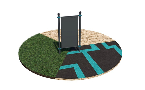 Стенка для приседаний и отжиманий