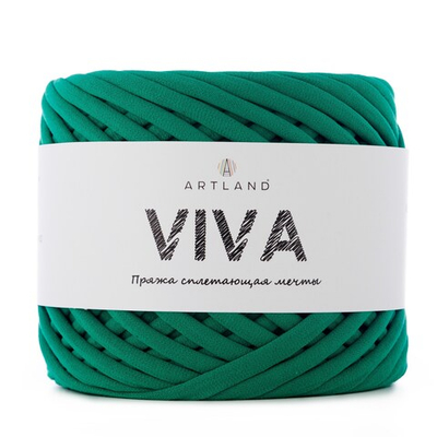 Трикотажная пряжа Viva, 100% х/б, 300 гр, 100 м, зелёный
