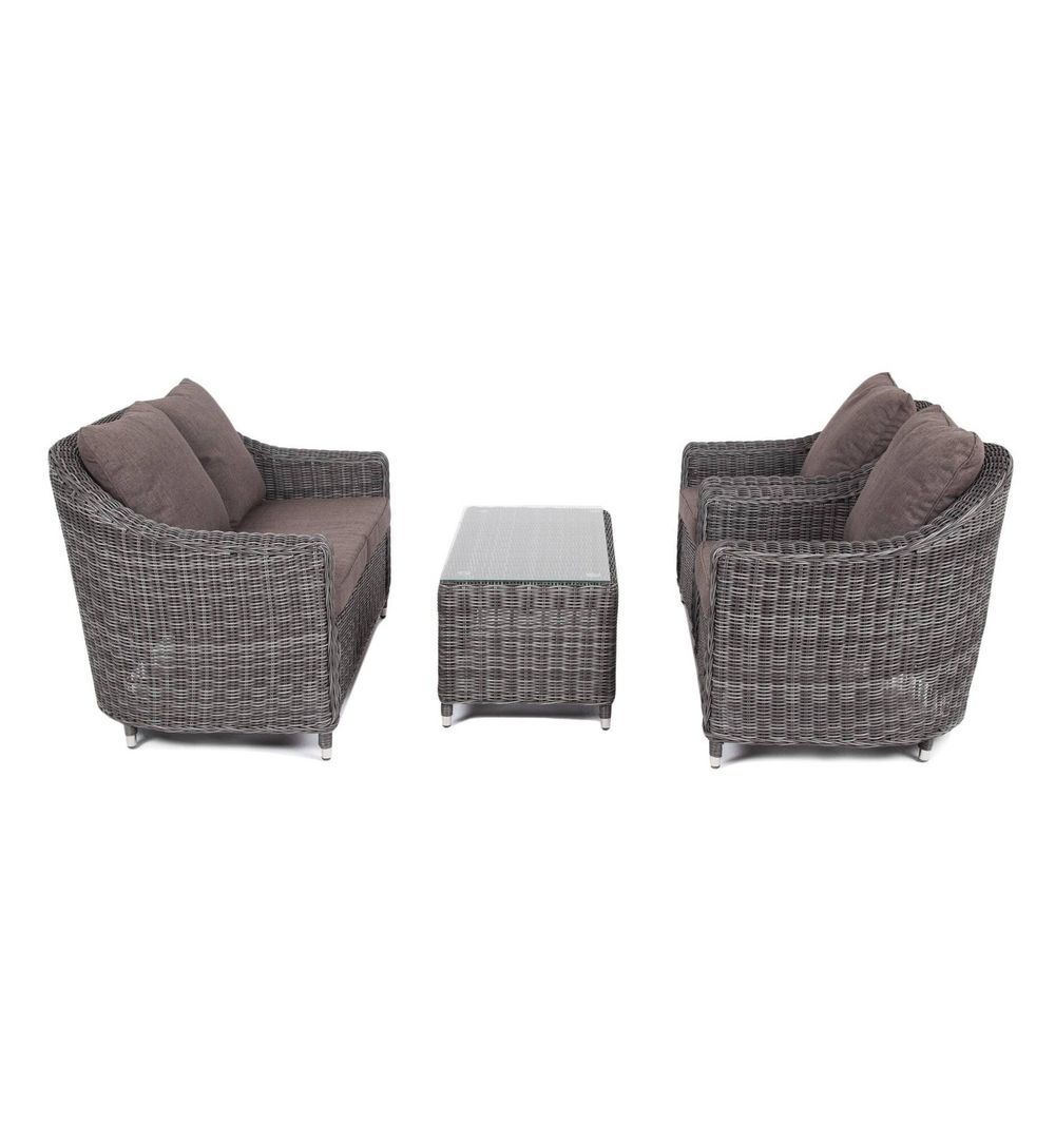 "Кон Панна" лаунж-зона из искусственного ротанга, цвет графит