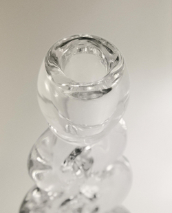 Zara Home Подсвечник из стекла, цвет прозрачный, 19 см