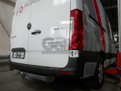 Фаркоп оцинкованный Galia M118C для Mercedes Sprinter 2006-, Volkswagen Crafter 2006-(паспорт и сертификат в комплекте)(без электрики)