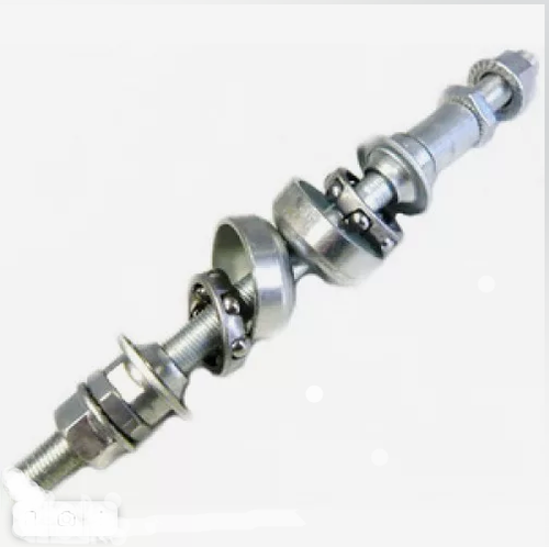 Ось задней втулки, диаметр 10 мм, длина 175 мм, под гайку, в комплекте с гайками, шайбами и конусами