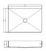 Раковина AltroBagno Astro 001017 OrSp из нержавеющей стали