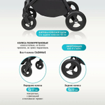 Коляска детская прогулочная Aimile Aster (Серый/Grey AS-003)