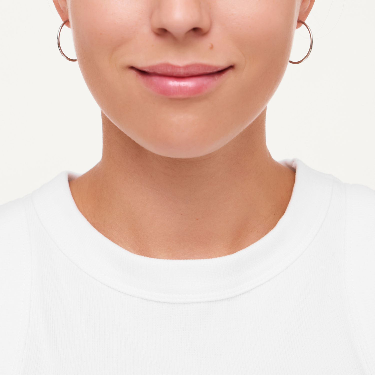 Серьги Wide Silver Congo - 2 cm