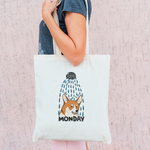 Тканевая сумка "Корги в понедельник"