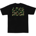 A Bathing Ape Abc Camo College Ats Tee черный зеленый