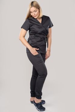 Костюм медицинский женский 386 ГРАФИТ