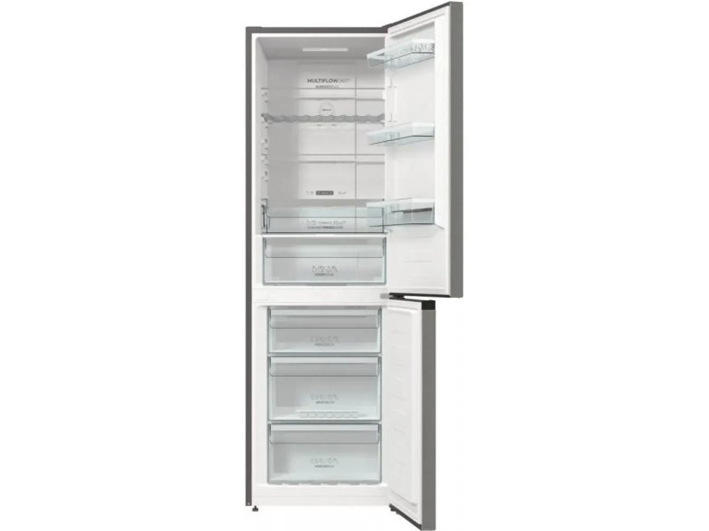 Холодильник двухкамерный Gorenje NRK6192AXL4 Total No Frost серебристый