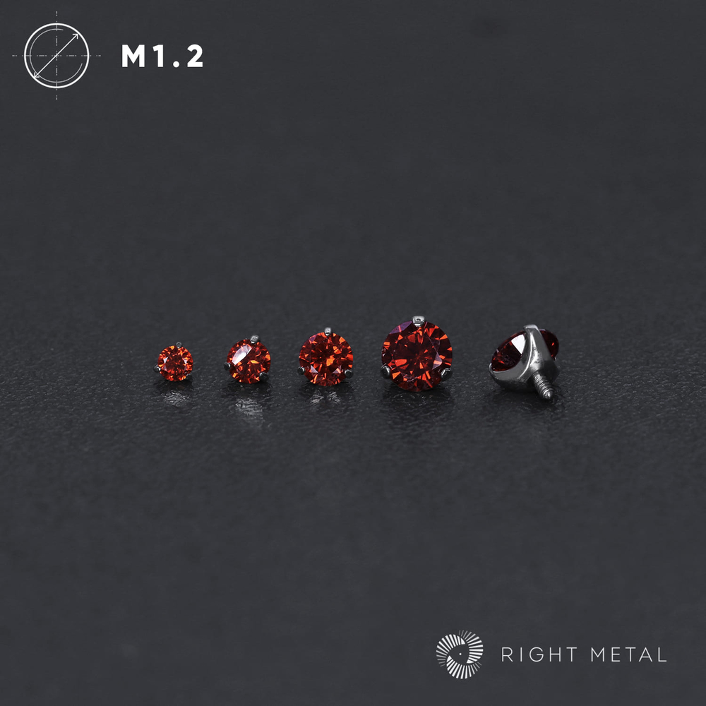 Cubic Zirconia Dark Garnet CZ
