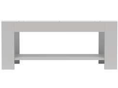 Стол журнальный BeautyStyle 26 графит светлый U708/стекло белое