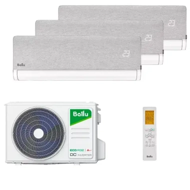 Мульти сплит система Ballu на 4 комнаты (25+25+25+25 кв.м) серия Boho