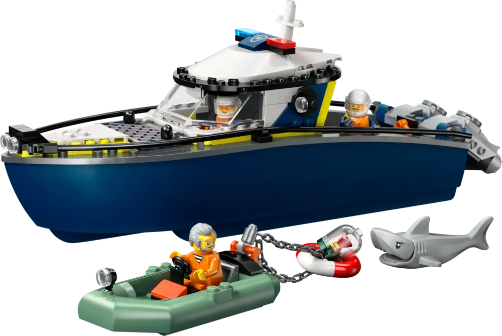 Конструктор LEGO City 60456 Погоня за полицейским катером