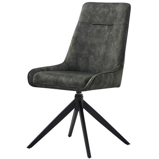 Крутящийся темно-зеленый стул Gem | Купить в Hallberg.ru