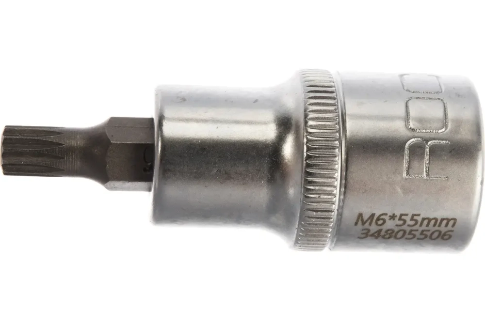 Головка-бита SPLINE 12-лучевая M6 1/2" (L-55мм) ROCKFORCE RF-34805506