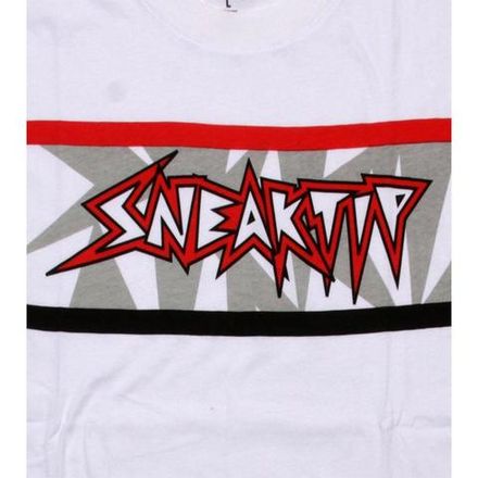 Футболка Sneaktip Edges белая с красным