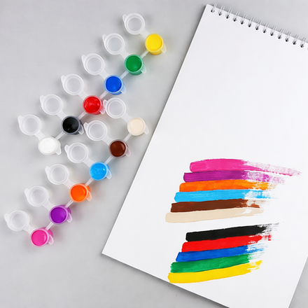 Набор красок акриловых 12 цветов-3мл (арт. K016)