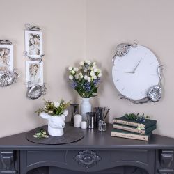 Часы настенные Monstera Deliciosa (Монстера) Айс