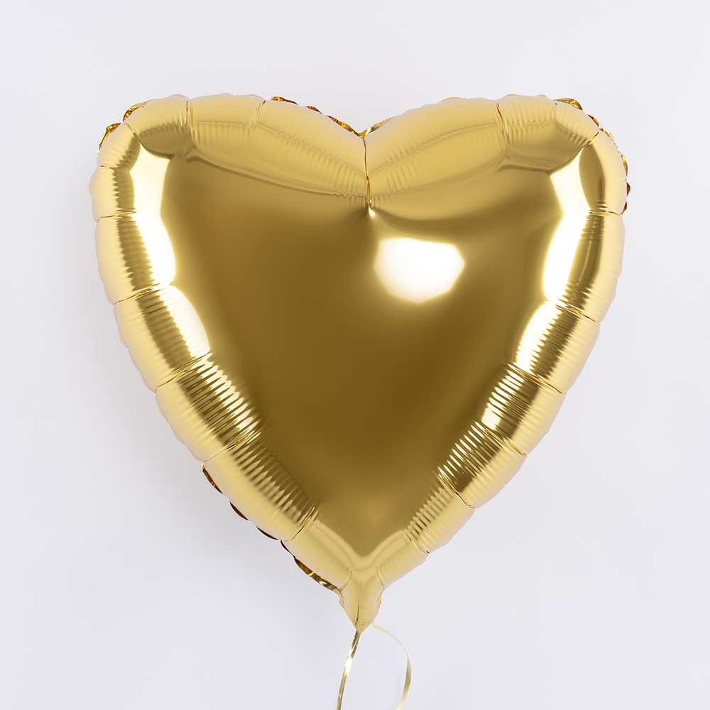 Сердце 32" Золото / Gold Fm