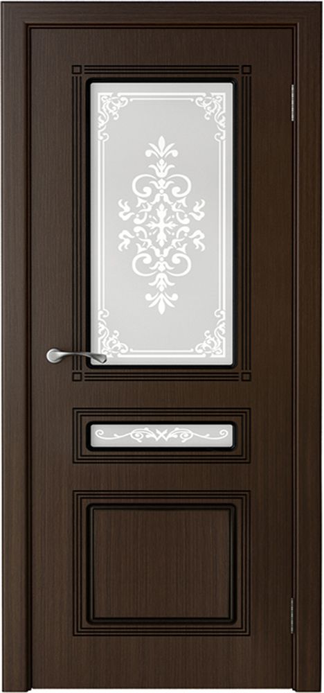 Межкомнатная дверь Стиль / Цвет Венге / Художественное остекление  / Двери Верда