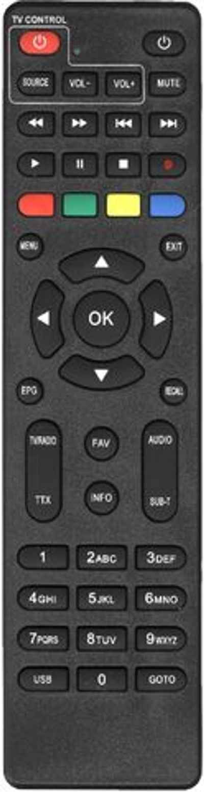 Пульт для TELEFUNKEN TF-DVBT261 DVB-T2 (для цифровой приставки)