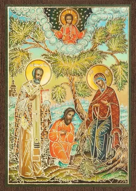 Икона БМ "Беседная" 6х9 на МДФ-6