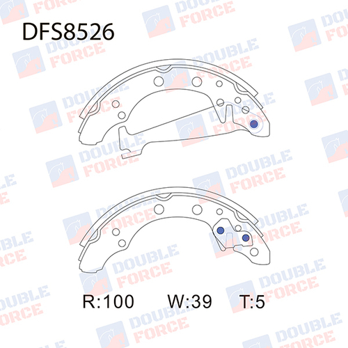Колодки тормозные барабанные задние Double Force DFS8526