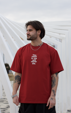 Футболка IAMREBEL Бунт Бордовый