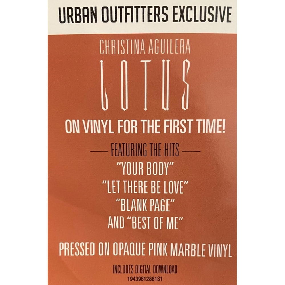 Christina Aguilera / Lotus (Coloured Vinyl)(2LP)
