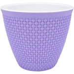 Кашпо для цветов пластиковое 2,25л d-17,5см «Ротанг» Лаванда