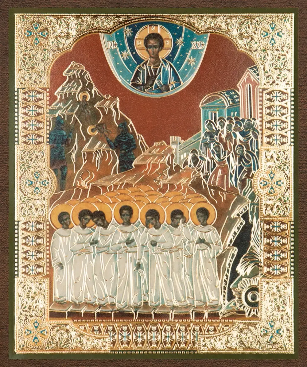 Икона "Вифлеемские младенцы" 10х12 на МДФ-6