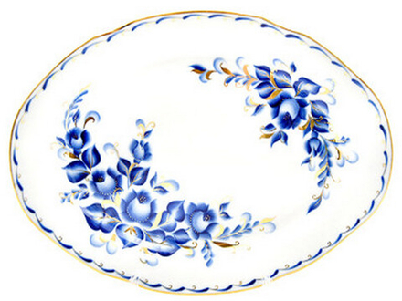 Блюдо овальное "ТАТЬЯНА (Идиллия)" 33 см, Беларусь.