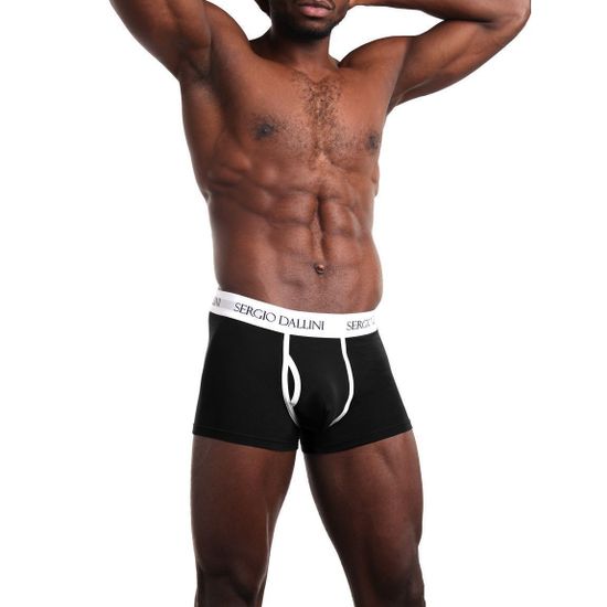 Мужские трусы боксеры черные  Sergio Dallini SD2941-5