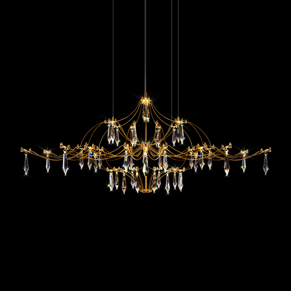 Подвесная светодиодная люстра Loft It Mira 10587/1000 Gold Asfour
