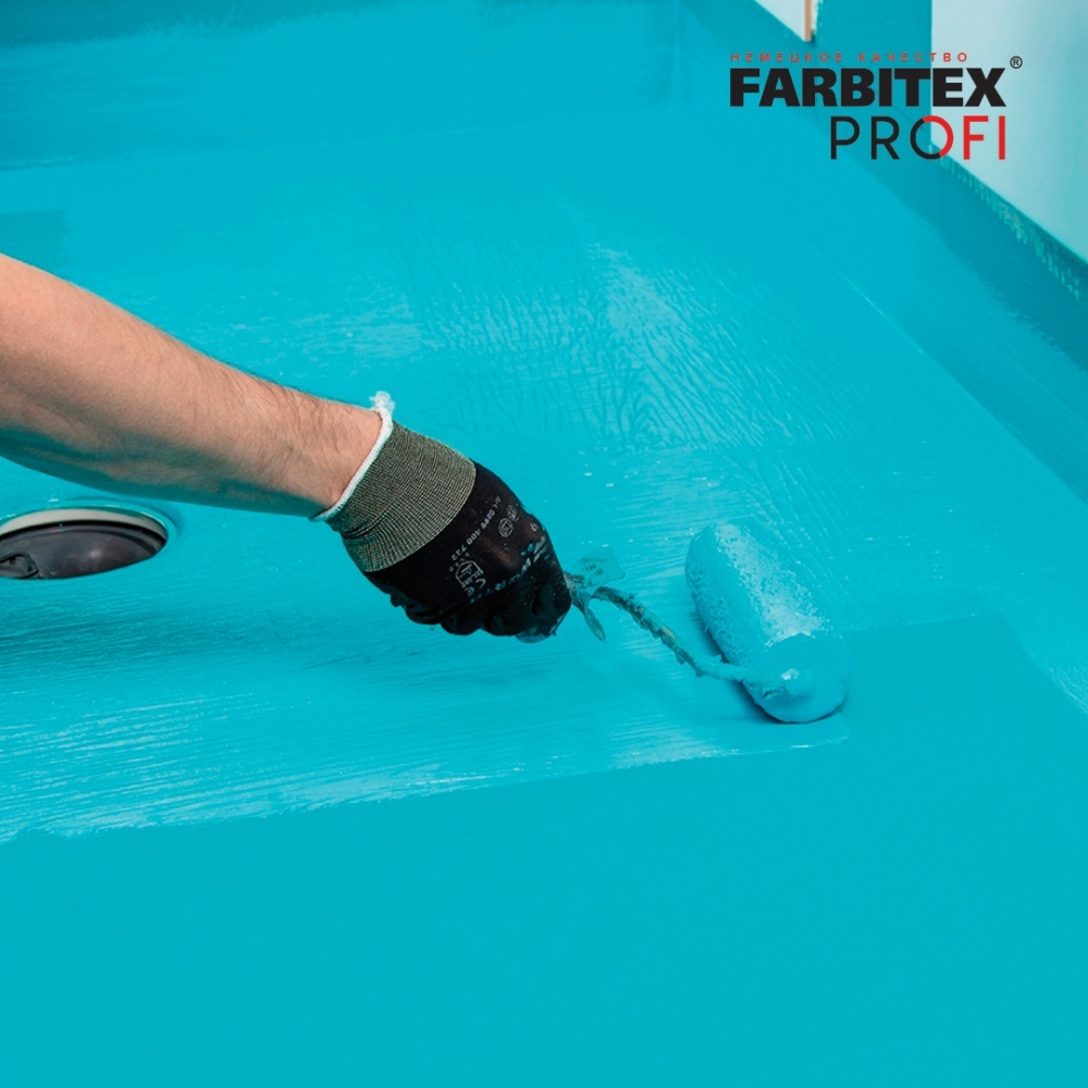 Краска акриловая для гидроизоляции Жидкая резина FARBITEX PROFI