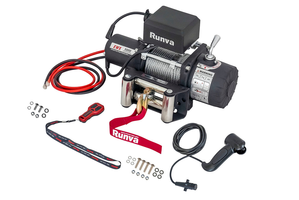 Лебёдка автомобильная электрическая 12V Runva 5000 lbs 2268 кг