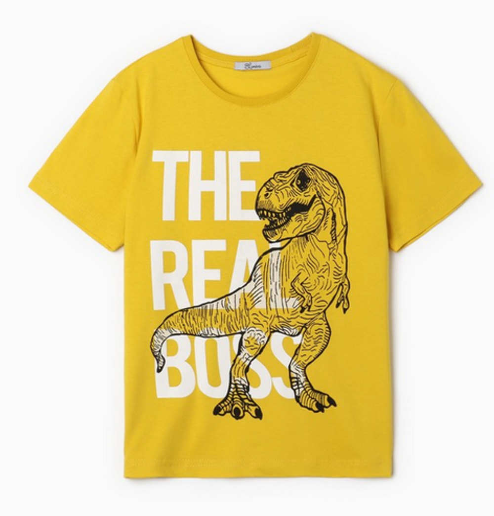 Футболка для мальчиков А.5-94-4. желтый, р. 140 9863619, 1 шт.