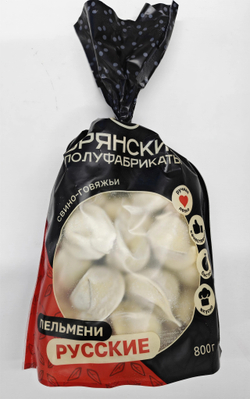 Пельмени "Русские" 800гр, РУЧНАЯ ЛЕПКА ИП Сидоренко А.А.