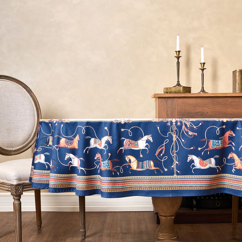 СКАТЕРТЬ ОВАЛЬНАЯ "PASSAGE"140Х180СМ ,БЕЛЫЙ, 100% ХЛОПОК,ТВИЛ, ПРОПИТКА