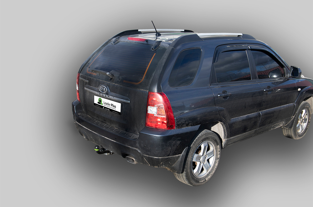 Фаркоп Лидер-Плюс для HYUNDAI TUCSON (JM) 2004-2010/ KIA SPORTAGE (JE) 2005-2010 с электрикой и сертифкатом в комплекте арт.(H204-A)