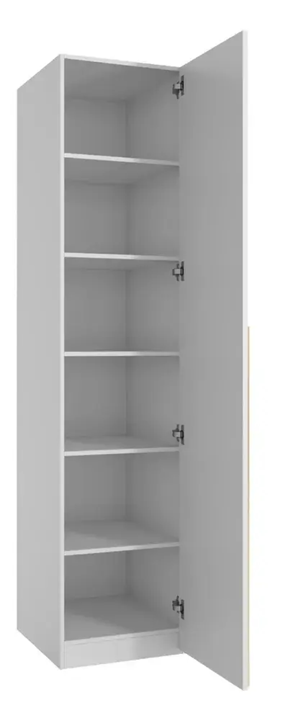 Шкаф пенал Аляска без антресоли, белый