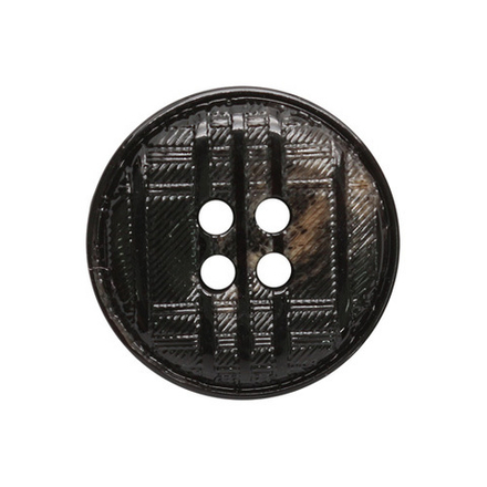 17-1 Пуговица №507, 4 прок. 15мм (черный/серый; 10209080/240317/0000265, КИТАЙ)