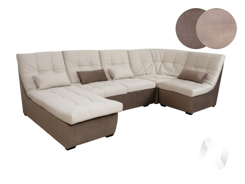 Диван угловой София 2 ДКУ ЗТ латы (Brendy Latte; 4 кат/Brendy Beige; 4 кат)