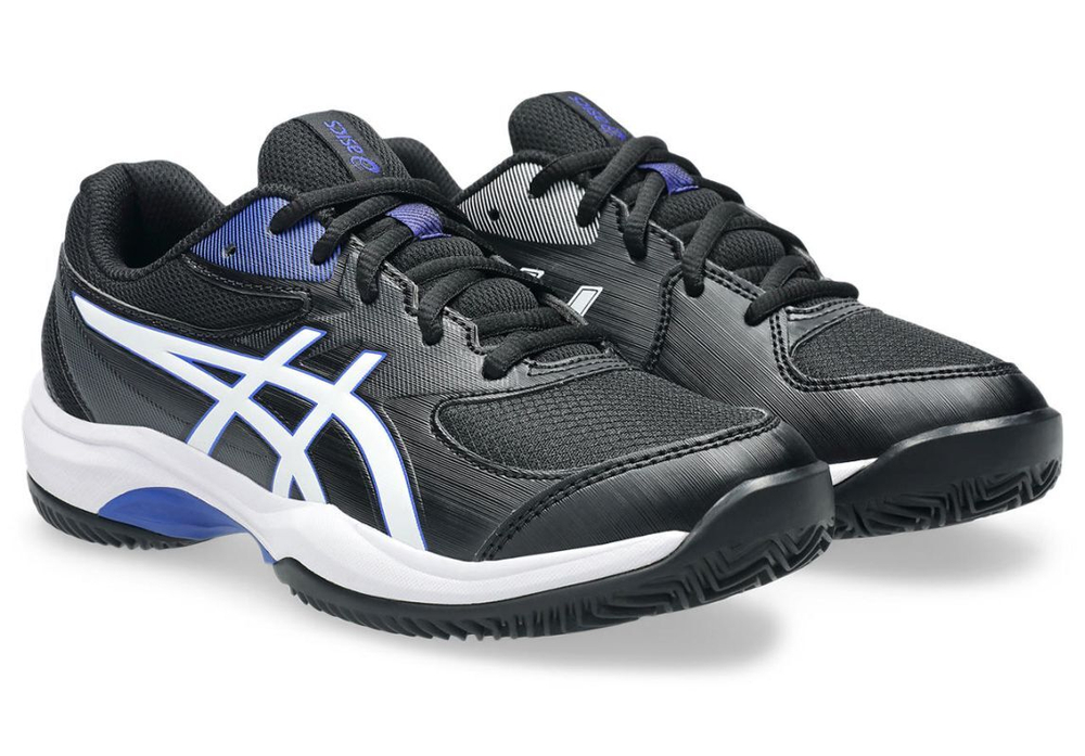 Детские теннисные кроссовки Asics Gel-Game GS Clay/OC - black/white