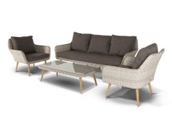 "Прованс" лаунж-зона плетеная из искусственного ротанга, цвет бежевый