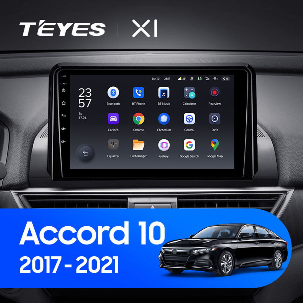 Teyes X1 9" для Honda Accord 10 CV X 2017-2021