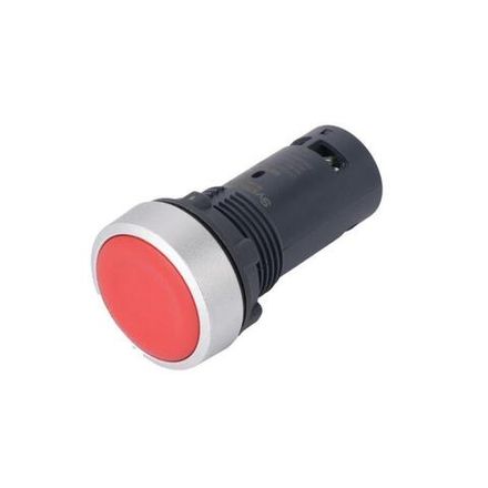 Кнопка моноблочная SB7 22мм с возвратом металл 1НЗ IP65 красн. SE SB7EA42