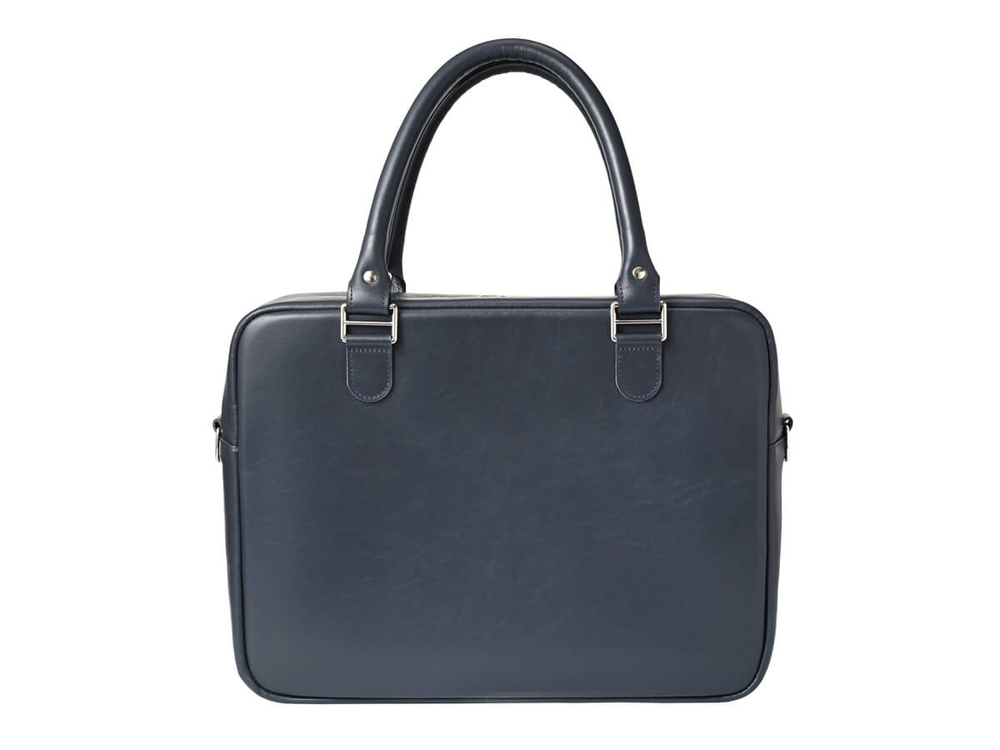 Деловая сумка из натуральной кожи "Alverio Blue"